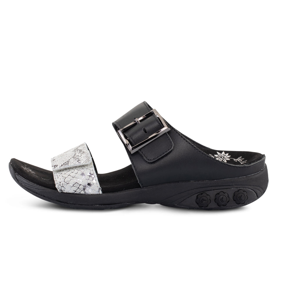 Mandy Black Snakeskin