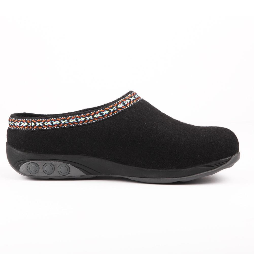 Women's black slip on sale on slippers