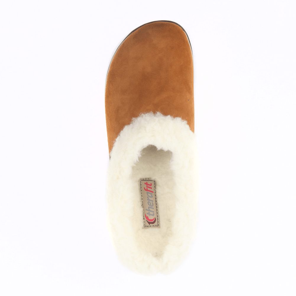 Therafit Scarlett Women s Genuine Sheepskin Indoor Outdoor Clog Slipper